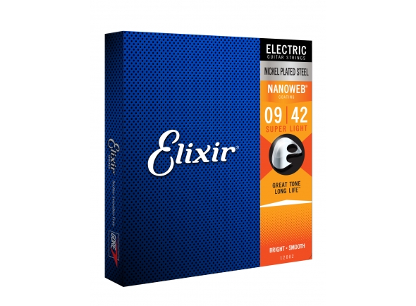 Elixir Jogo de Cordas 009 Guitarra Elétrica 009-042 Nanoweb Elixir Jogo de Cordas 009 Guitarra Elétrica 009-042 Nanoweb